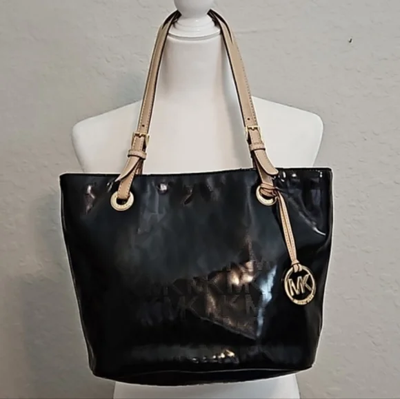 MICHAEL Michael Kors Jet Set Black Patent shoulder bag - Picture 2 of 14